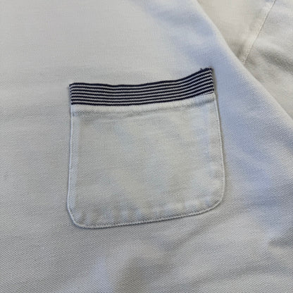90s Old Gap White Ringer Knit Textured Ringer T-Shirt