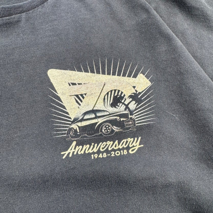 00s In-N-Out Burger 70th Anniversary Faded Black Graphic T-Shirt