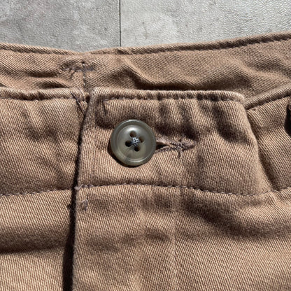 80s-90s Lands' End Beige Two-Tuck Chino Pants Size 32