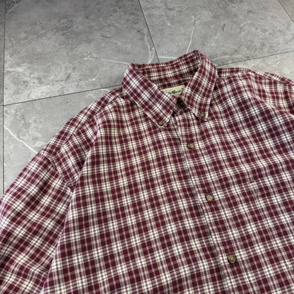 90s-00s Eddie Bauer Red Checkered Button Down Shirt