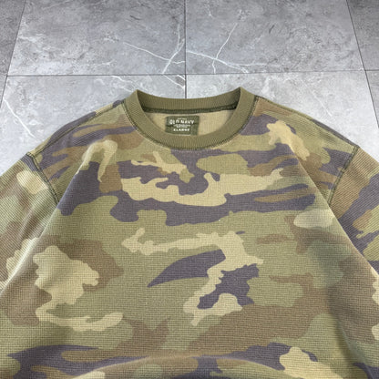 00s Old Navy Camo Long Sleeve Heavyweight Thermal