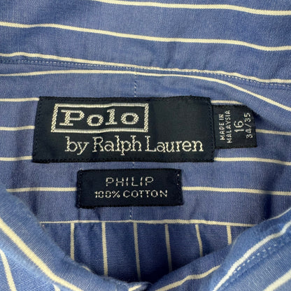 00s Polo by Ralph Lauren “Philip” Blue Striped Shirt
