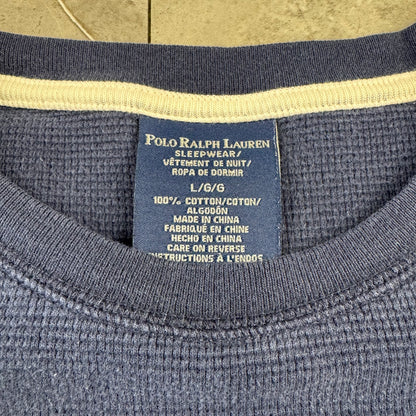 90s Polo Ralph Lauren Navy Long Sleeve Thermal