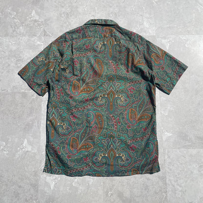 80s-90s Ralph Lauren Made in USA Paisley Hawaiian Shirt