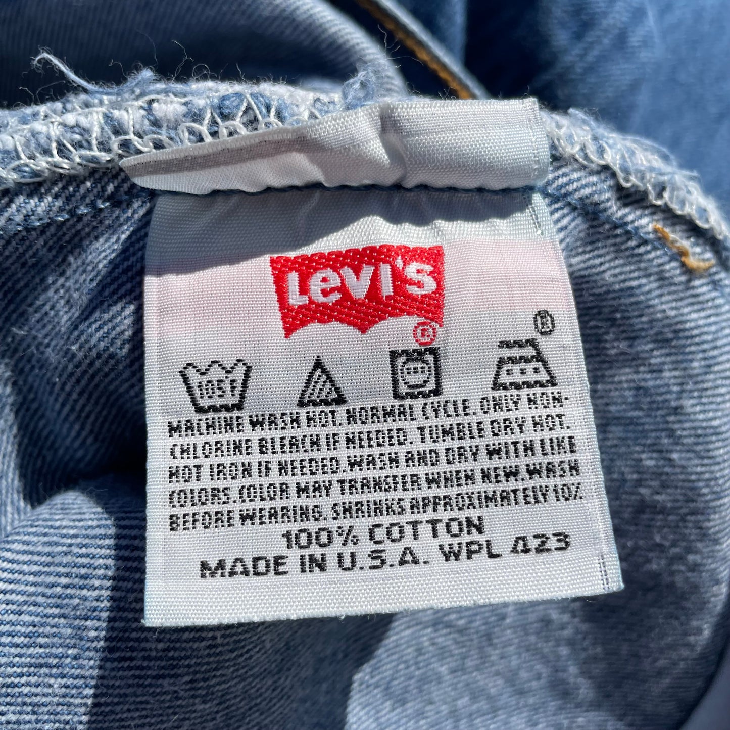 90s Levi's 501xx Made in USA Cropped Denim 34x38