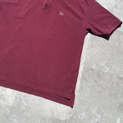 90s Tommy Hilfiger Burgundy Polo Shirt