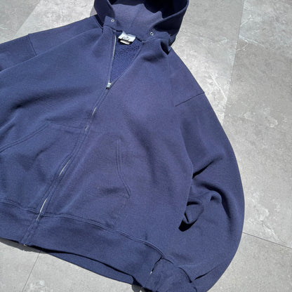 90s Lee Made in USA Navy/Purple Zip-Up Hoodie KiiChain Clothing