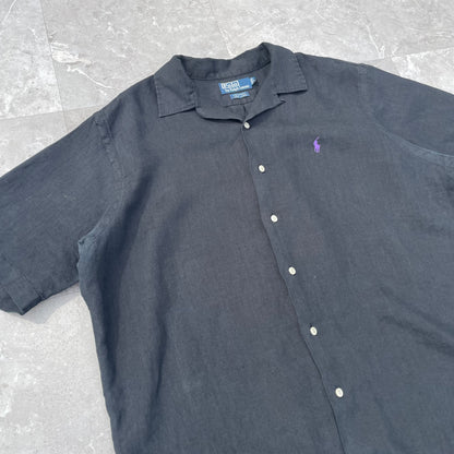 90s Ralph Lauren Caldwell Black Hawaiian Shirt