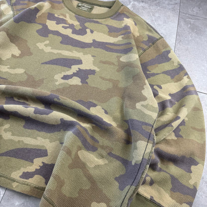 00s Old Navy Camo Long Sleeve Heavyweight Thermal