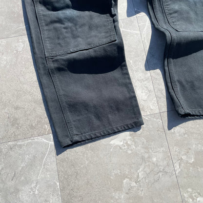 90s-00s Carhartt Black Double Knee Work Pants 40x30