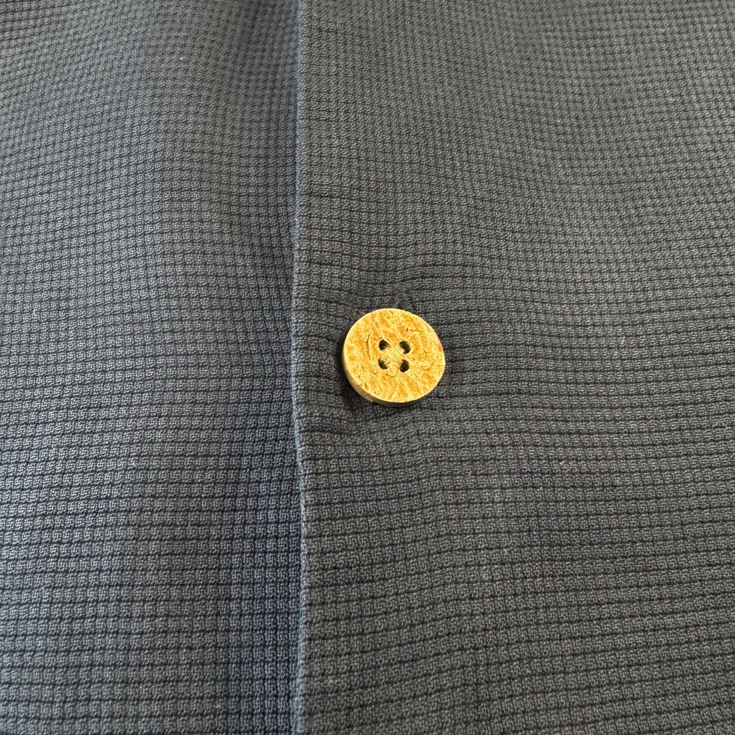 00s Montego MON Black 100% Silk Open Collar Shirt L
