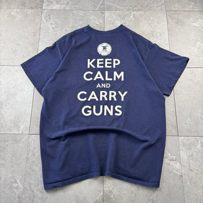00s Unknown NRA National Rifle Association Navy T-Shirt