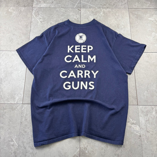 00s Unknown NRA National Rifle Association Navy T-Shirt