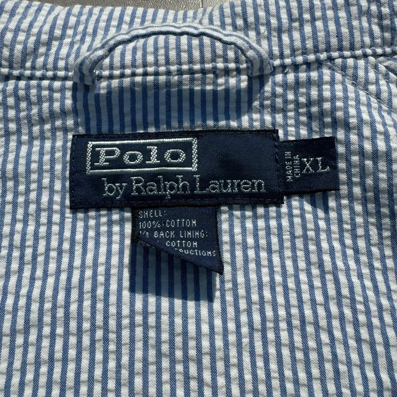 00s Ralph Lauren Rare Seersucker Light Weight Harrington Jacket
