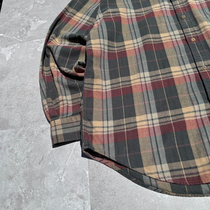 90s Lands' End Checkered Flannel Shirt KiiChain Clothing