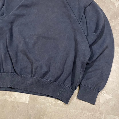 90s Tommy Hilfiger Vintage-Washed Navy Crewneck Sweater