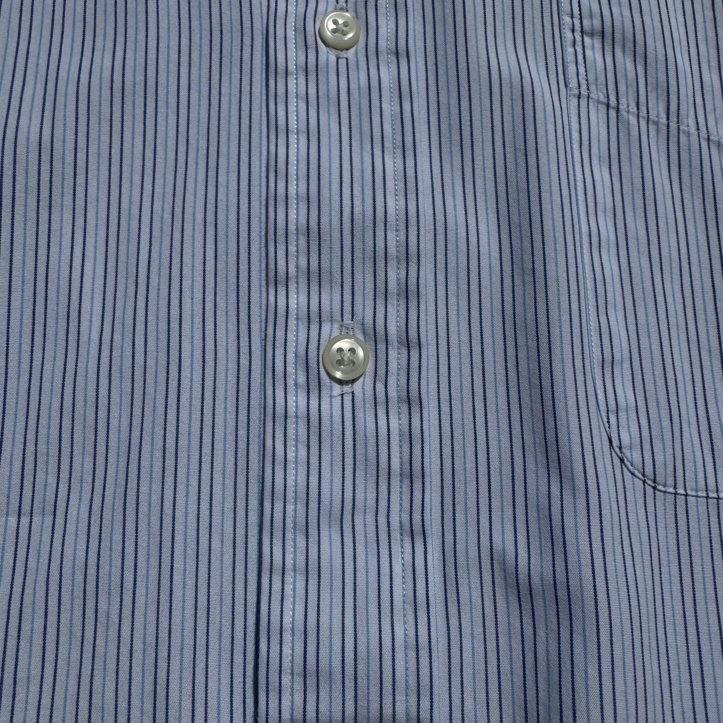 90s Ralph Lauren “Andrew” No-Pony Blue Striped Shirt KiiChain Clothing