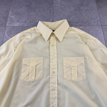 80s-90s JC Penny Yellow Dual Pocket Shirt