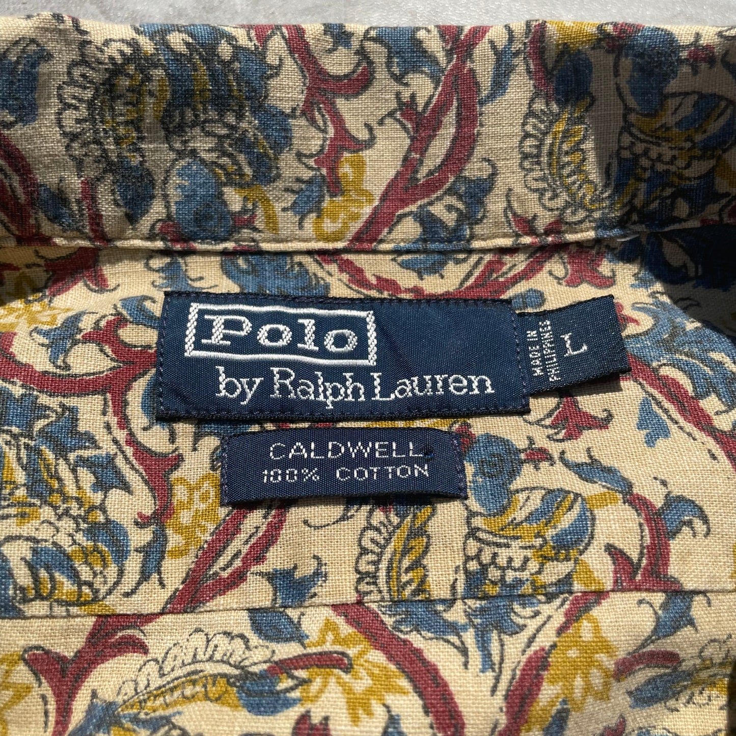 90s Ralph Lauren Caldwell Paisley Hawaiian Shirt