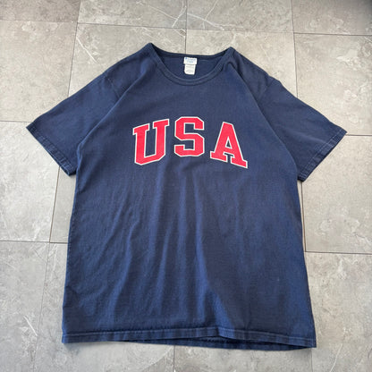 00s Champion USA Navy Heavyweight T-Shirt