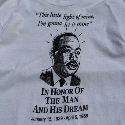 80s-90s Fruit of the Loom Made in USA Martin Luther King Single Stitch Tee KiiChain Clothing