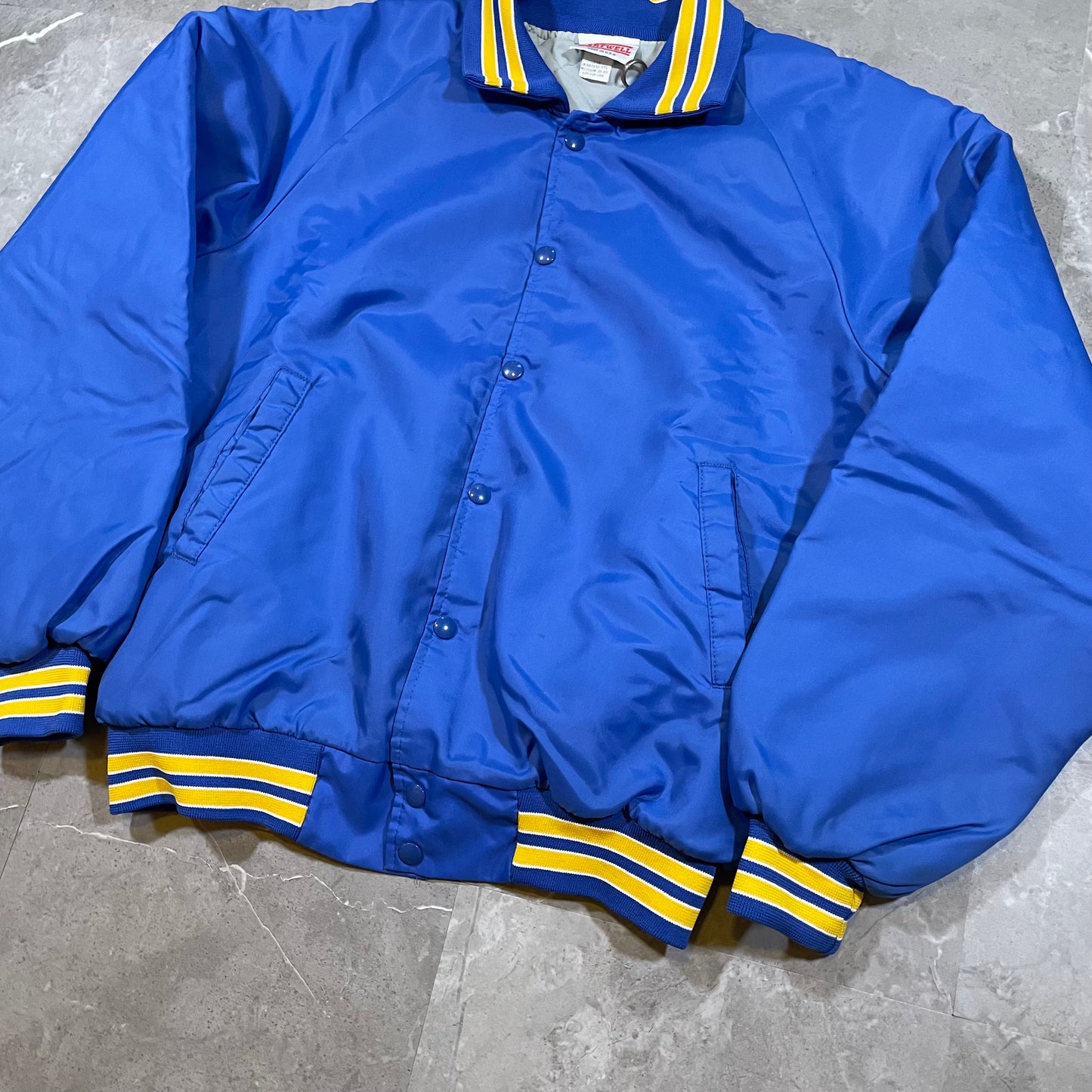 90s Hartwell Made in USA Nylon Varsity Jacket