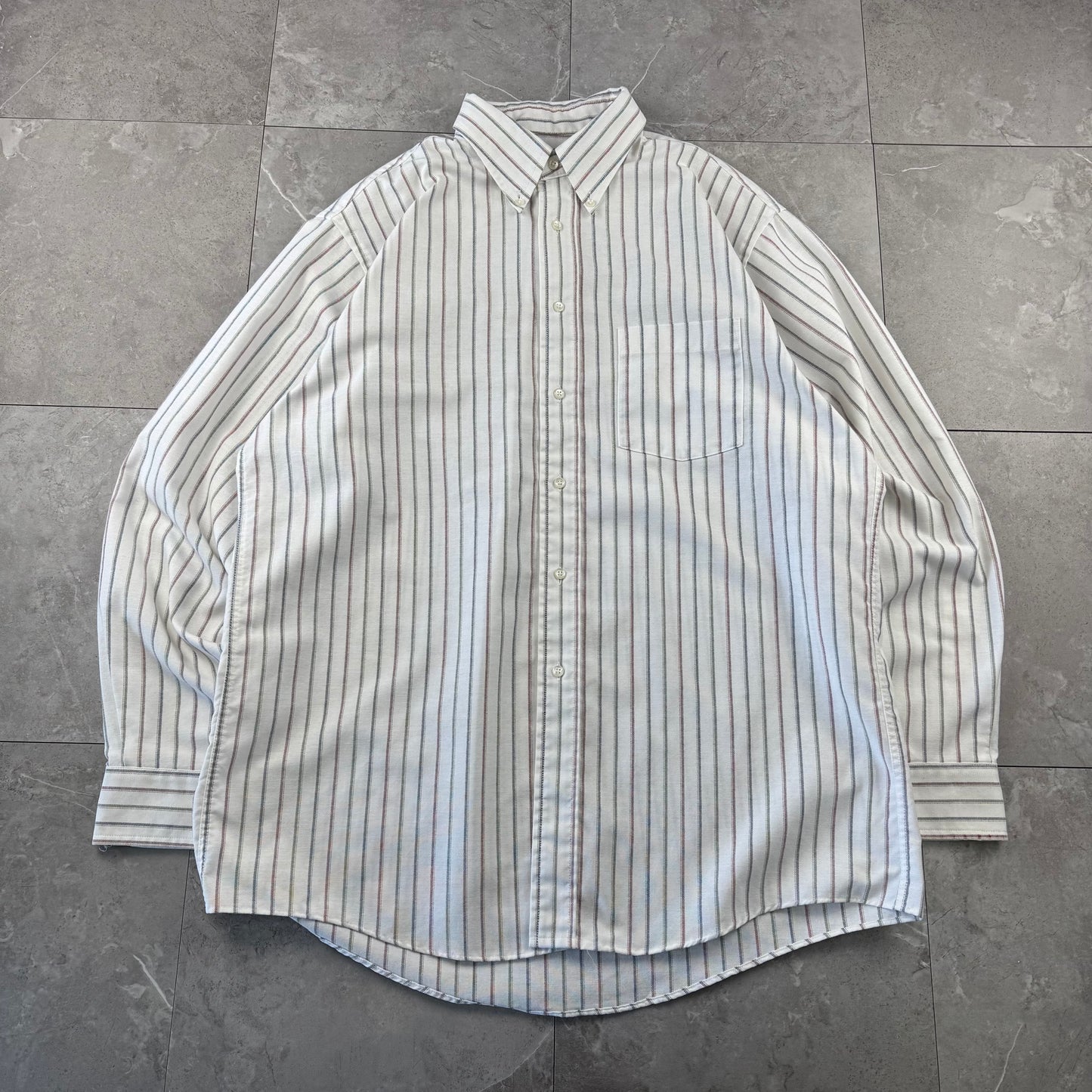 90s Arrow Dover Made in USA Striped Button Down Shirt