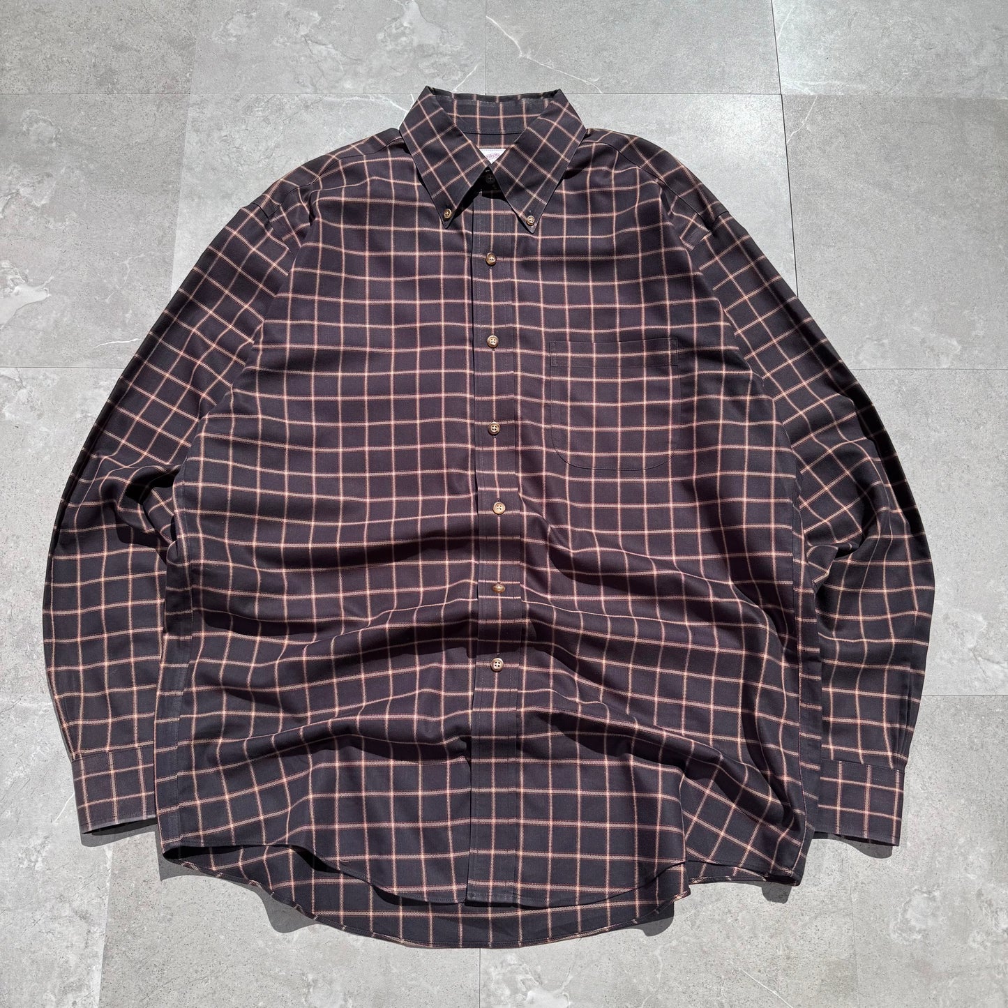 00s Brooks Brothers 346 Non-Iron Box Checkered Button Down Shirt KiiChain Clothing