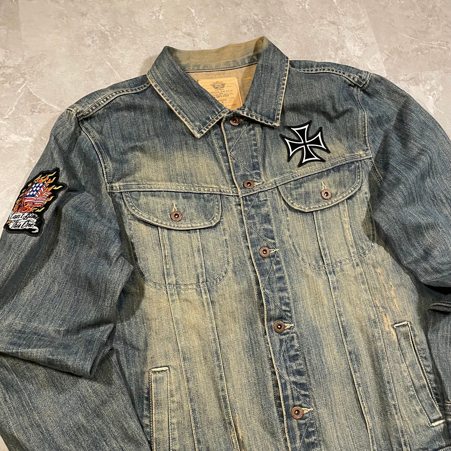 00s Old Navy Patched Denim Jacket