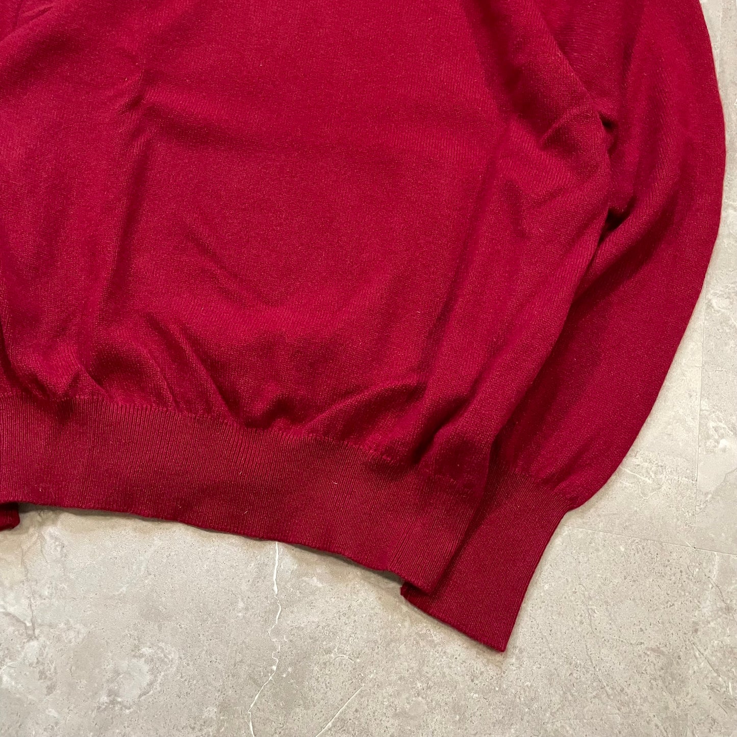 60s-70s Ballantyne Made in Scotland Cashmere V-Neck Sweater