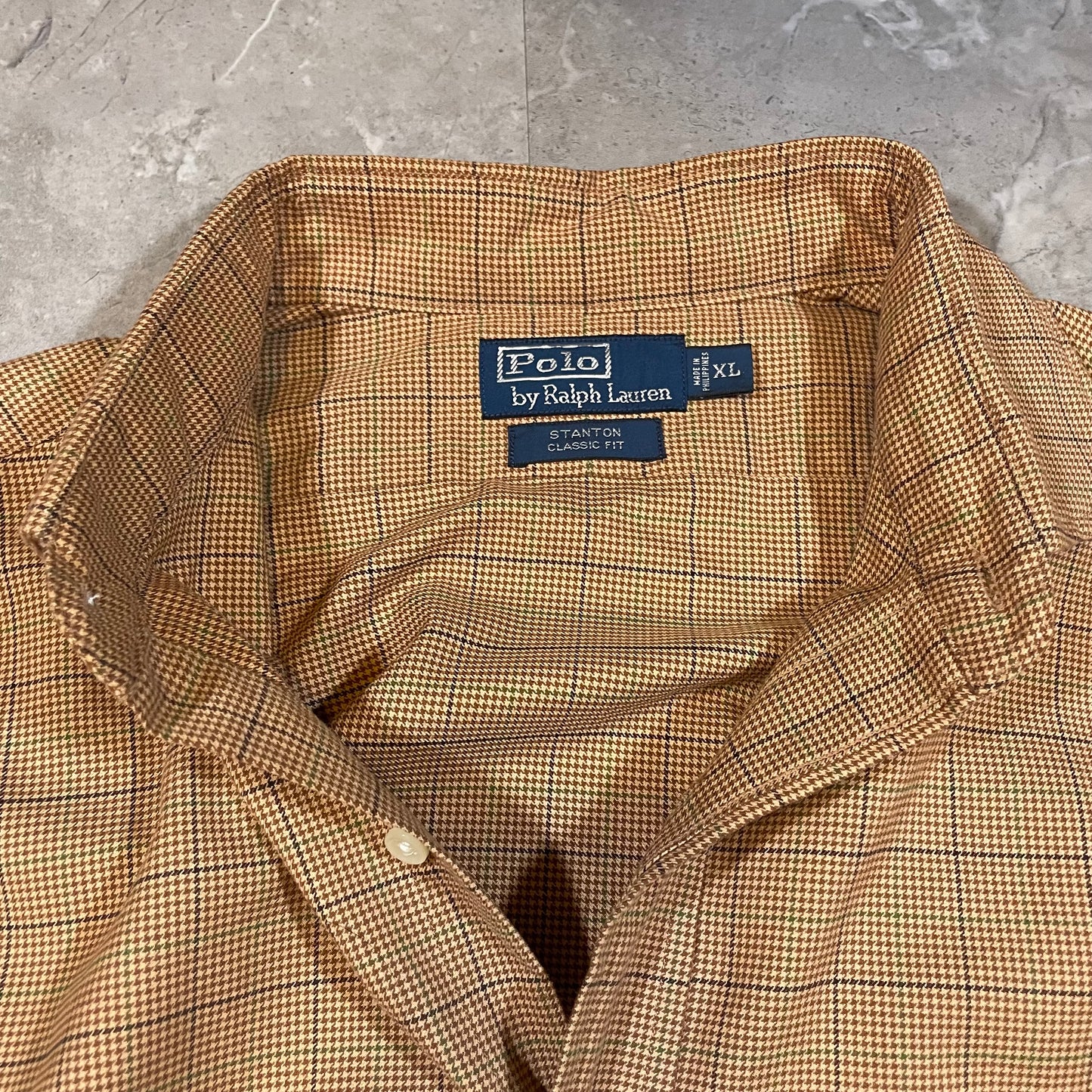 90s Ralph Lauren Brown Checkered Shirt