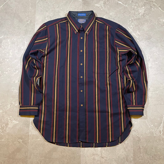 70s Pendleton Wool Striped Button Down Shirt