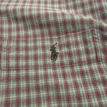 90s Ralph Lauren Adams Checkered Pocket Pony Cotton Short Sleeve Shirt KiiChain Clothing