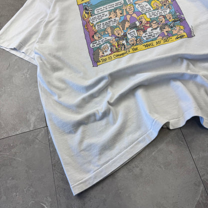 90s Hanes Beefy-T Christian Champic White Single Stitch Comic Graphic T-Shirt