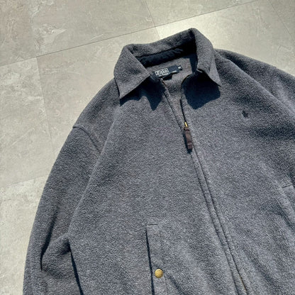 90s Ralph Lauren Gray Fleece Swing Top Jacket