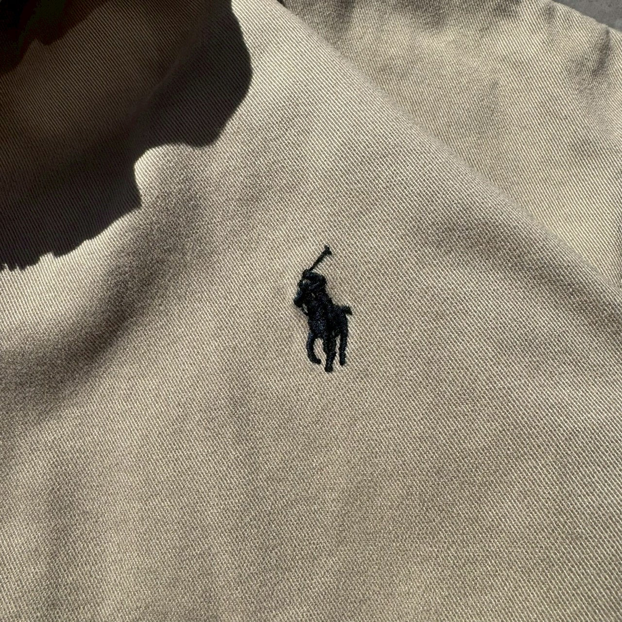 90s-00s Ralph Lauren Corduroy Collar Beige Swing Top Jacket