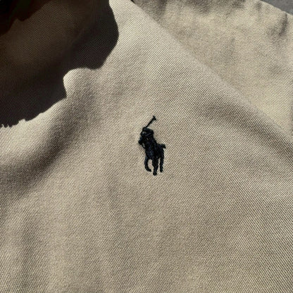 90s-00s Ralph Lauren Corduroy Collar Beige Swing Top Jacket