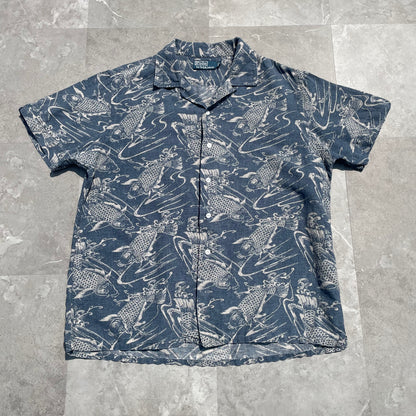 90s Ralph Lauren Koi Hawaiian Shirt