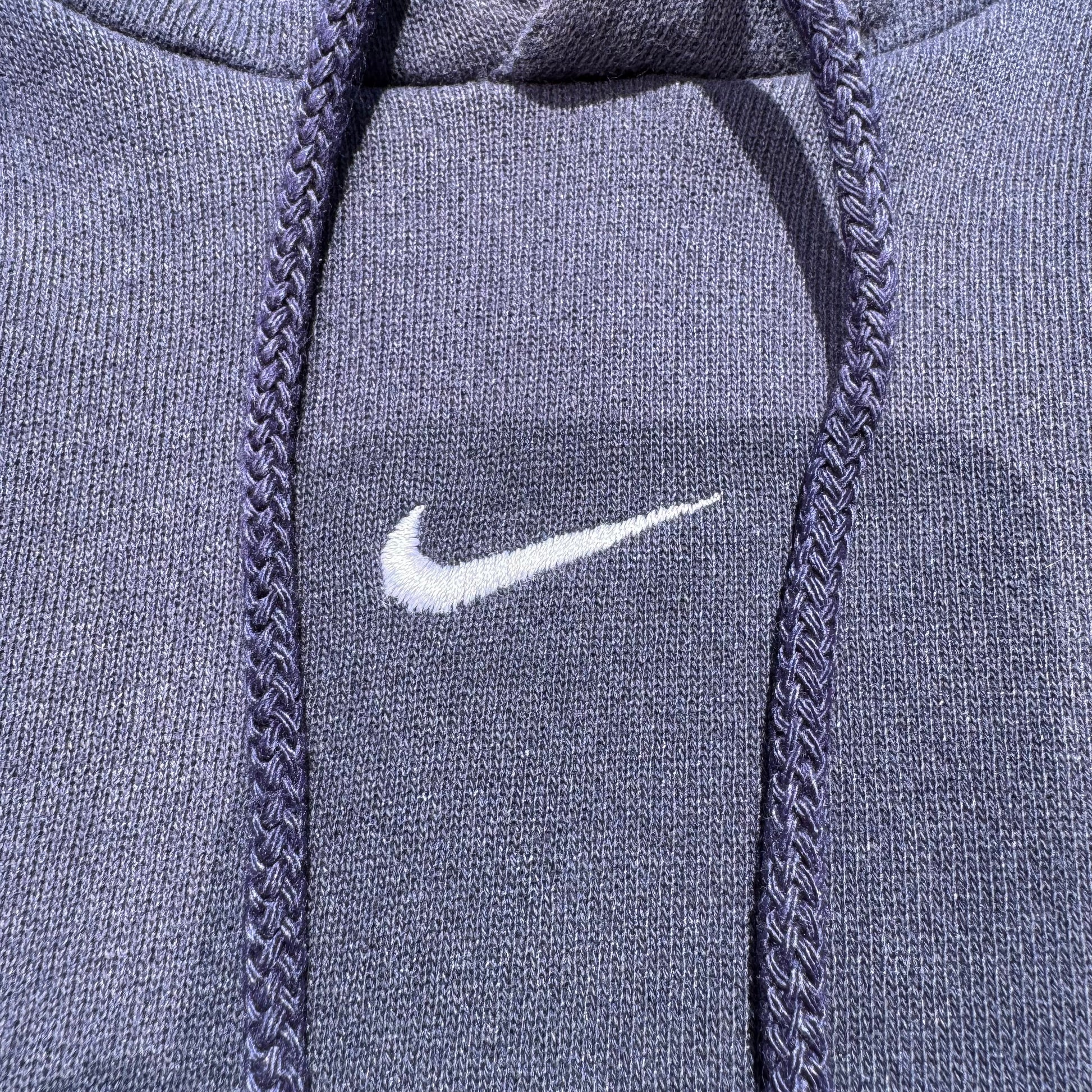 90s-00s Nike Center Logo Sun-Faded Navy Hoodie KiiChain Clothing