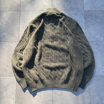 90s-00s Bugatchi Made in Italy Half-Zip Knit