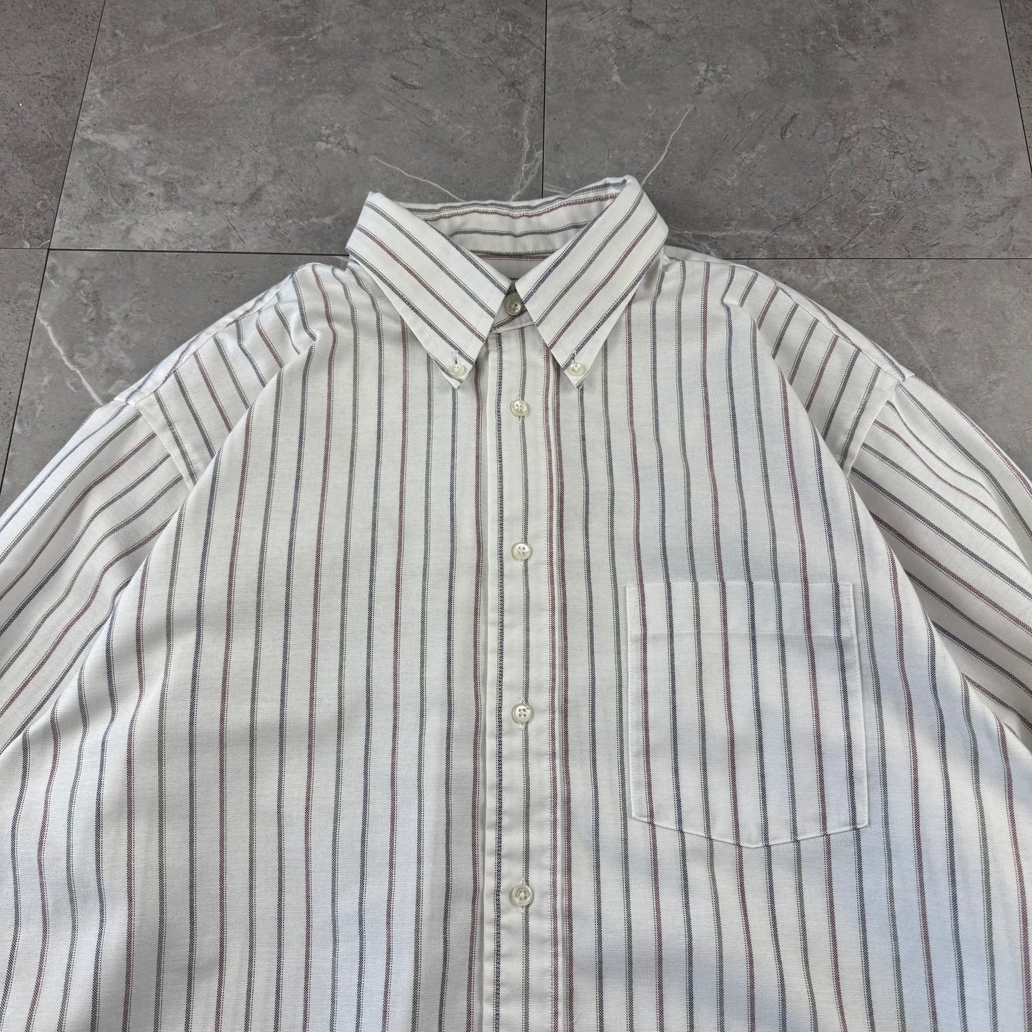 90s Arrow Dover Made in USA Striped Button Down Shirt