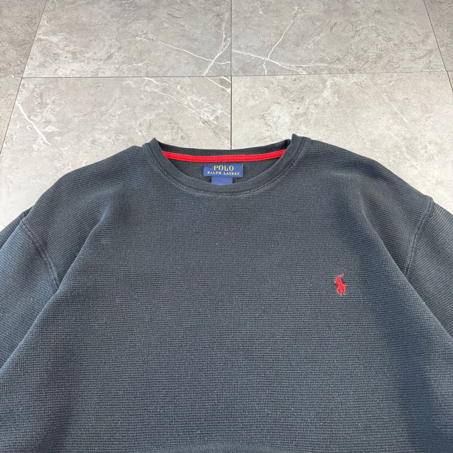 00s~ Polo Ralph Lauren Black Long Sleeve Thermal