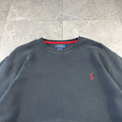 00s~ Polo Ralph Lauren Black Long Sleeve Thermal