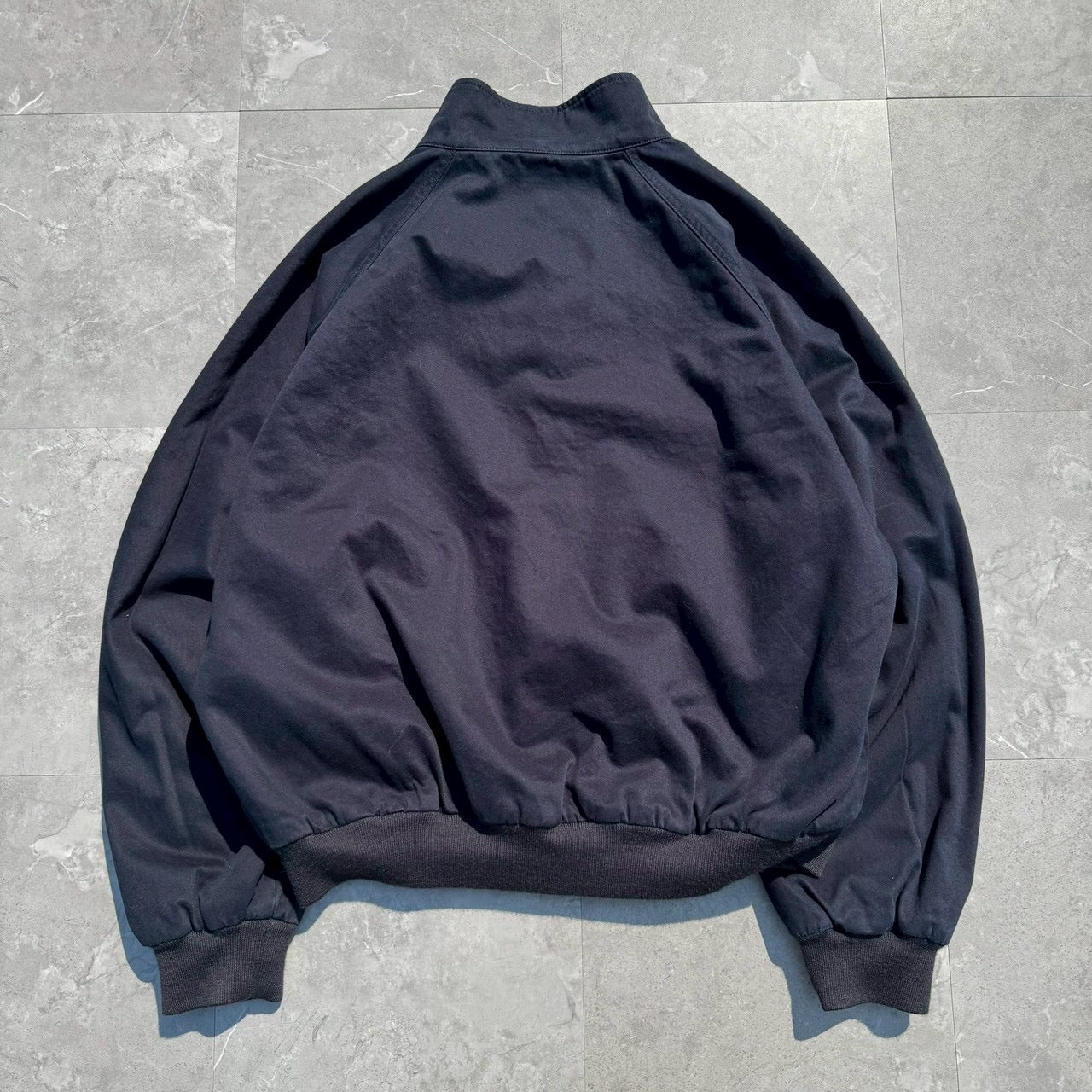 90s-00s Ralph Lauren Rare Houndstooth / Navy Reversible Harrington Jacket