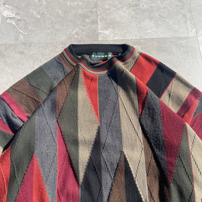 90s Tundra Made in Canada Coogi-Style Design Knit