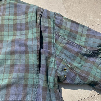 80s Chaps Ralph Laure Checkered Fleece Lined Jacket