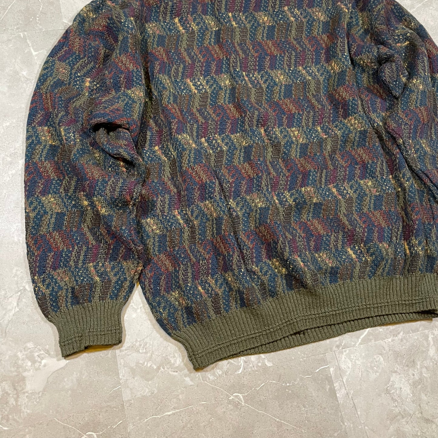 90s Preswick & Moore Wool-Blend Design Knit