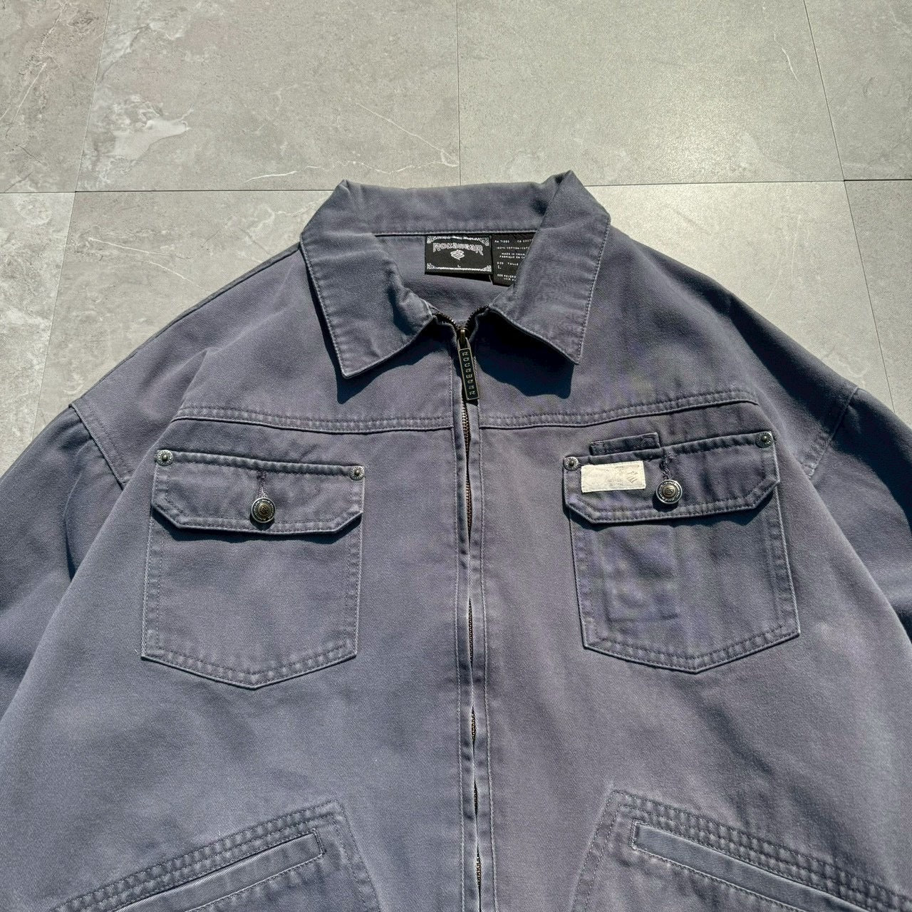 90s-00s RocaWear Gray Dual Pocket Jacket