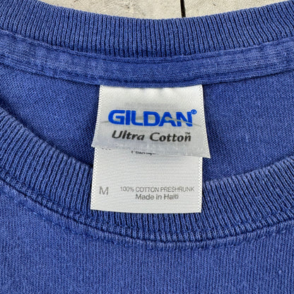 90s-00s Gildan La Guenze Cantillon C’est Bon Blue Graphic T-Shirt