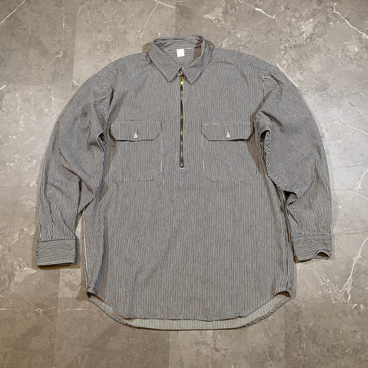 90s Unknown Hickory Half-Zip Shirt